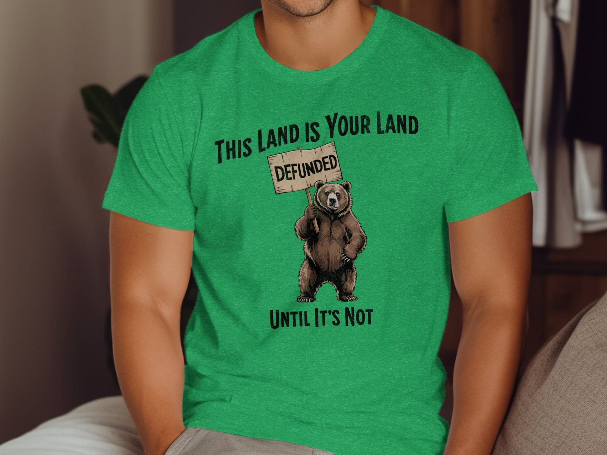 This Land Is Your Land Defunded Bear T-shirt product