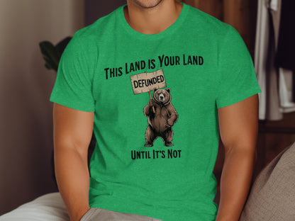 This Land Is Your Land Defunded Bear T-shirt product