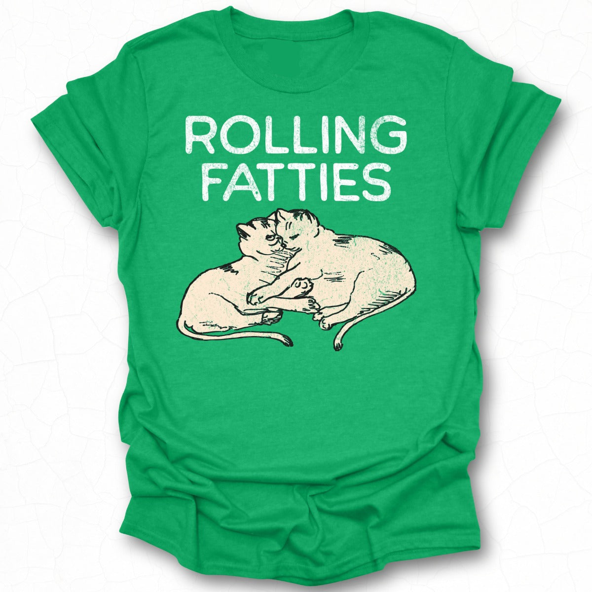 Rolling Fatties Cat Lovers Graphic Shirt