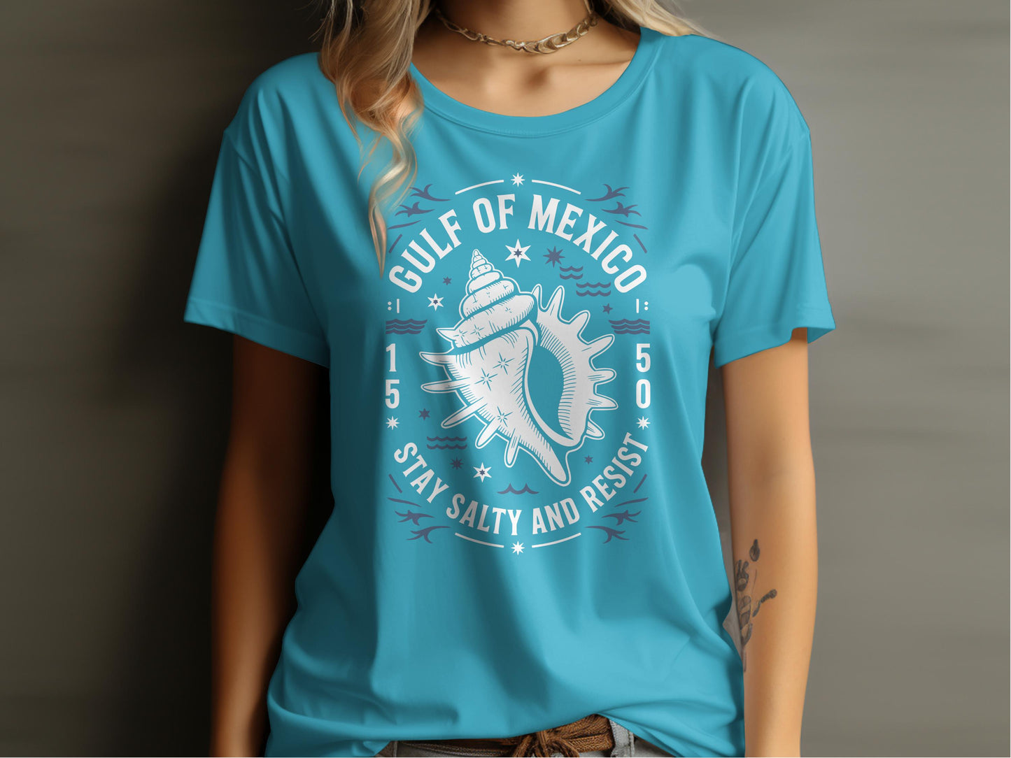 Gulf of Mexico Stay Salty and Resist Graphic T-Shirt product