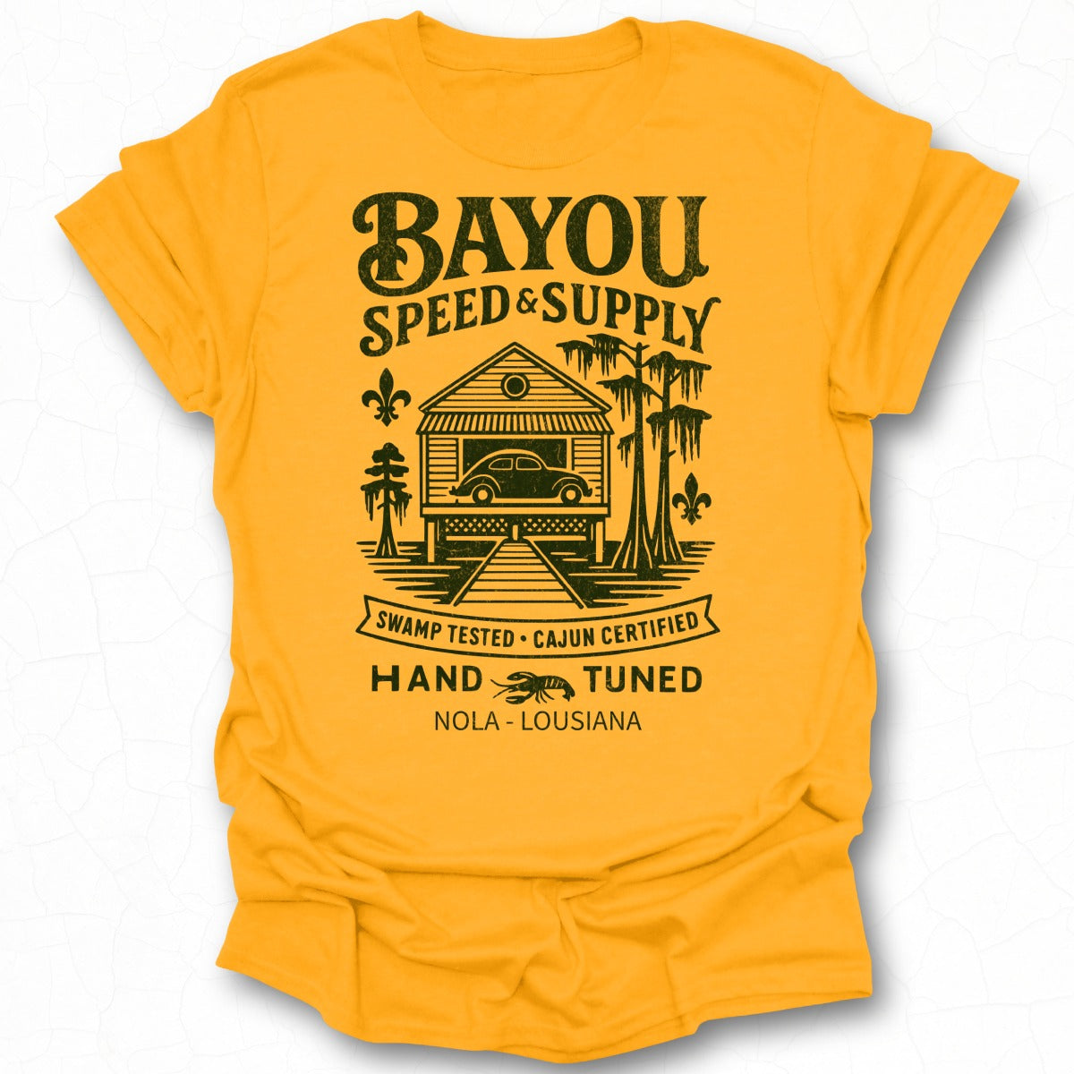 Bayou Speed Supply Hand Tuned NOLA Louisiana T-shirt