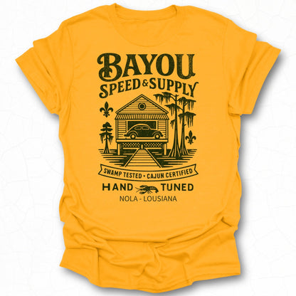 Bayou Speed Supply Hand Tuned NOLA Louisiana T-shirt