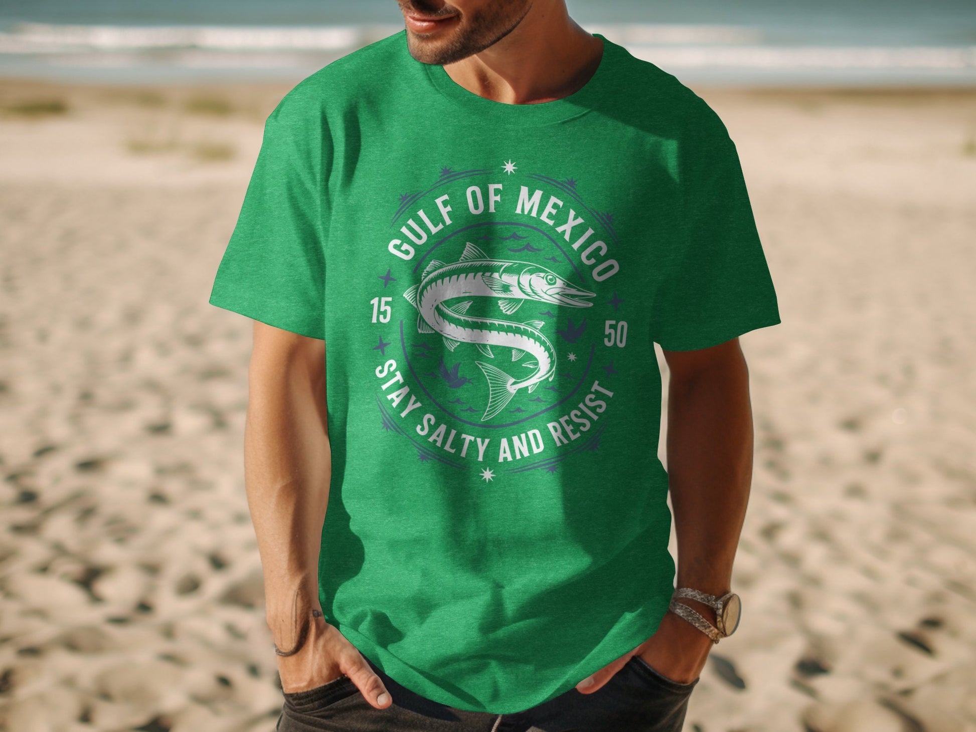 Gulf of Mexico Stay Salty and Resist Graphic Tee product