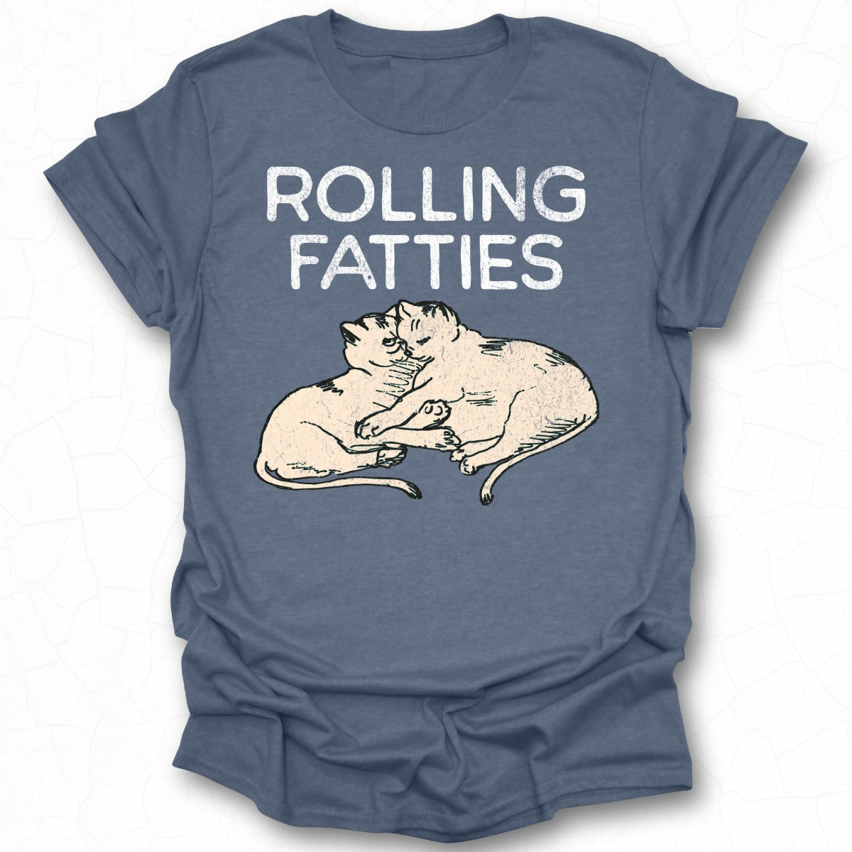 Rolling Fatties Graphic Cats T-Shirt