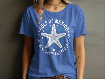 Gulf of Mexico Stay Salty and Resist Blue Shirt product type