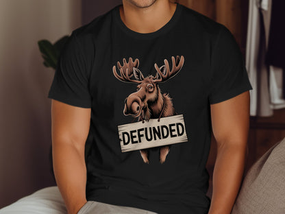 Defunded Moose Graphic Design Men's T-Shirt product type