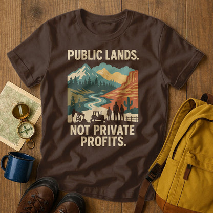 Public Lands Not Private Profits Graphic T-Shirt product