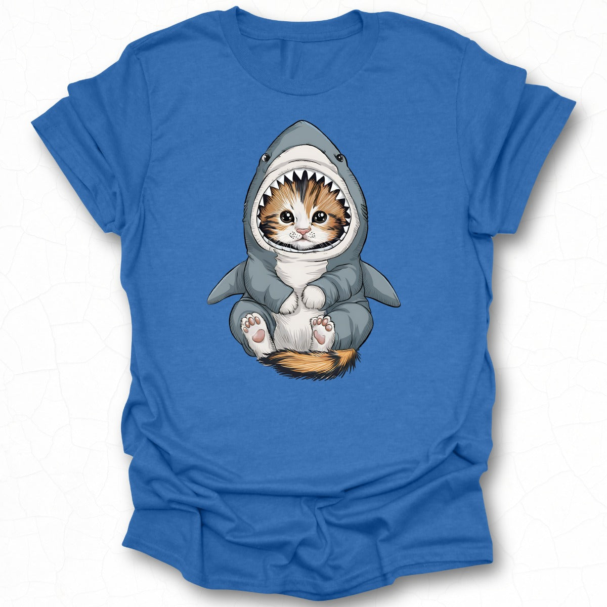 Cute Kitten in Shark Costume Graphic Tee product